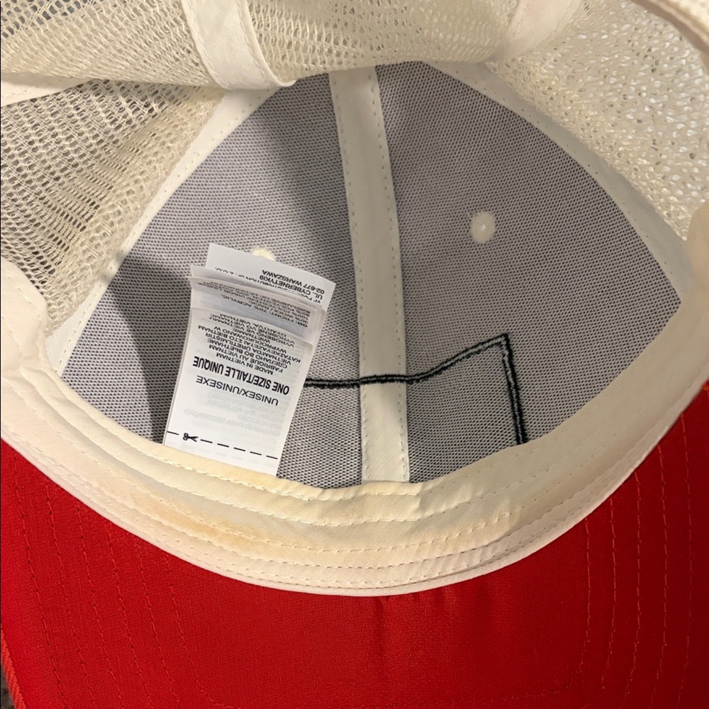 The North Face Red and Cream Trucker Hat - Picture 4 of 4